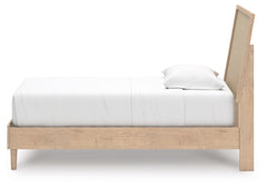 Cielden Two-tone Twin Panel Bed, Dresser and Mirror - Ornate Home