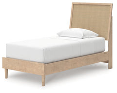 Cielden Two-tone Twin Panel Bed, Dresser and Mirror - Ornate Home