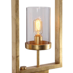 Cielo Black/Gold Staggered Rectangles Floor Lamp - Ornate Home
