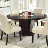 Cimma Espresso Round Dining Table - Ornate Home