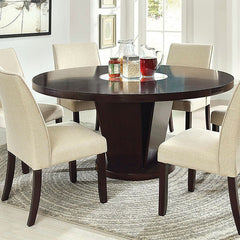 Cimma Espresso Round Dining Table - Ornate Home