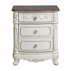 Cinderella Antique White 4-piece Queen Bedroom Set - Ornate Home