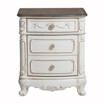 Cinderella Antique White 4-piece Queen Bedroom Set - Ornate Home