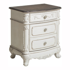 Cinderella Antique White 4-piece Queen Bedroom Set - Ornate Home
