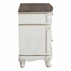 Cinderella Antique White 4-piece Queen Bedroom Set - Ornate Home
