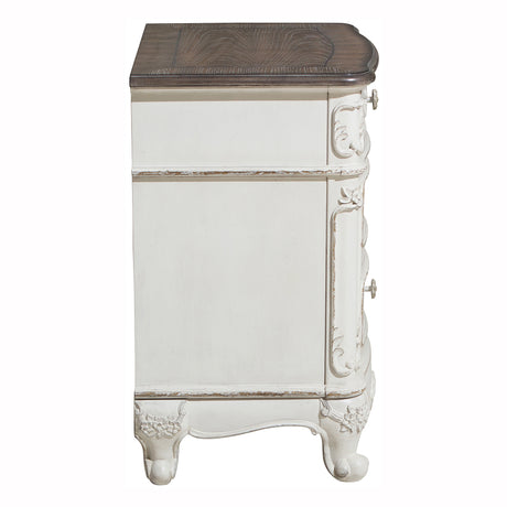 Cinderella Antique White 4-piece Queen Bedroom Set - Ornate Home