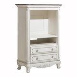 Cinderella Antique White Armoire - Ornate Home