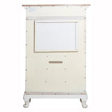Cinderella Antique White Armoire - Ornate Home