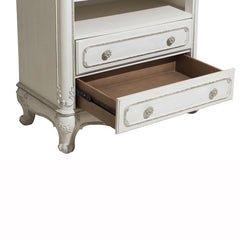 Cinderella Antique White Armoire - Ornate Home