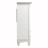 Cinderella Antique White Armoire - Ornate Home