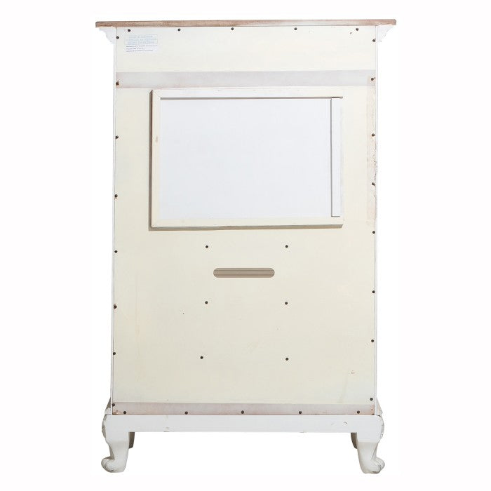 Cinderella Antique White Armoire - Ornate Home