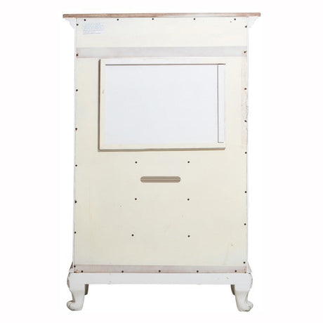 Cinderella Antique White Armoire - Ornate Home