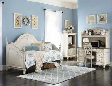 Cinderella Antique White Daybed - Ornate Home