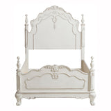 Cinderella Antique White Twin Panel Bed - Ornate Home