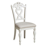 Cinderella Antique White Writing Desk Chair - Ornate Home