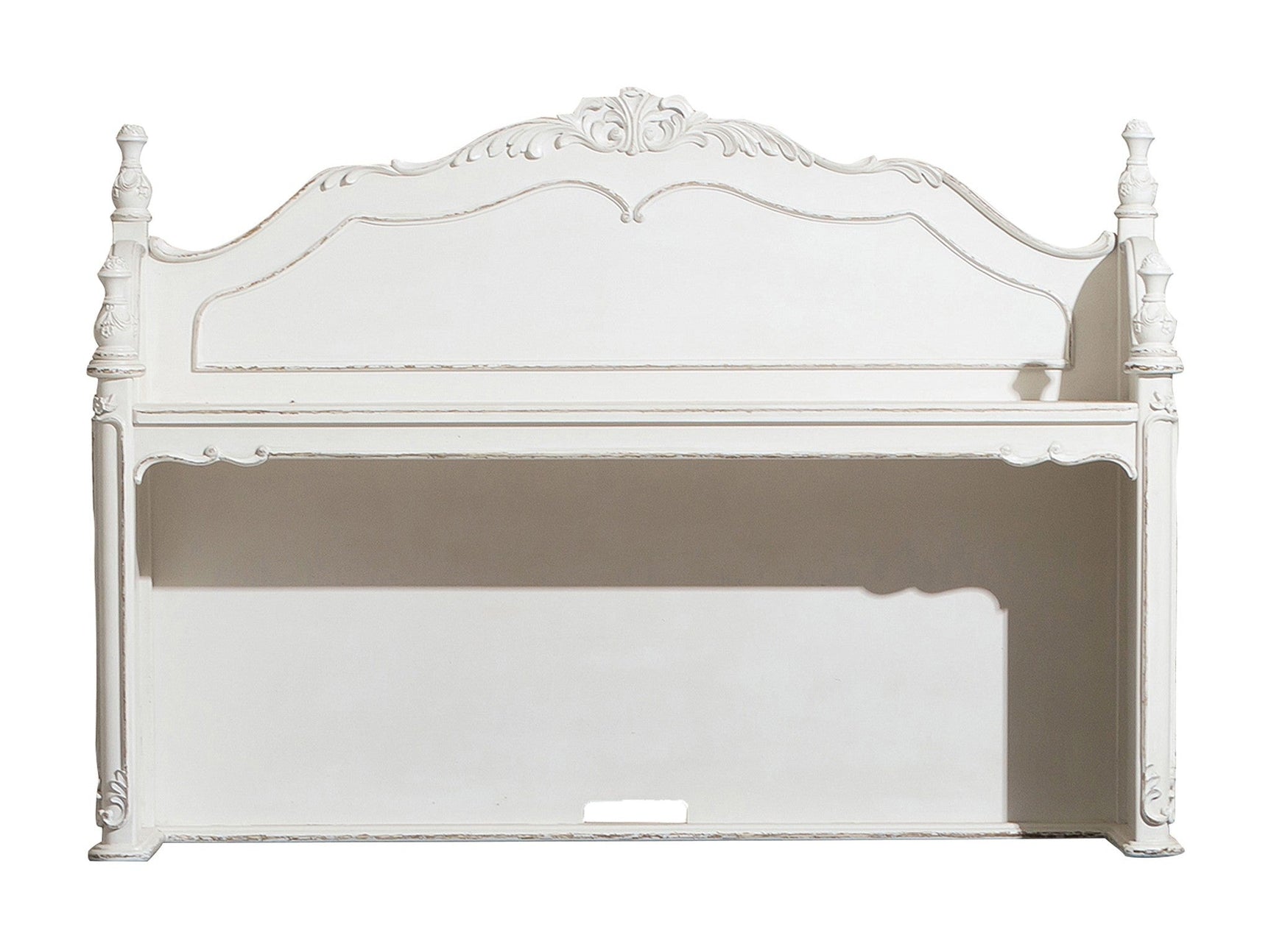 Cinderella Antique White Writing Hutch - Ornate Home