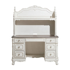 Cinderella Antique White Writing Hutch - Ornate Home