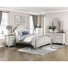 Cinderella Silver Queen Bed - Ornate Home