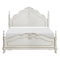 Cinderella Silver Queen Bed - Ornate Home