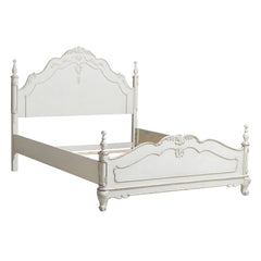Cinderella Silver Queen Bed - Ornate Home