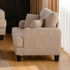 Cinderford Beige Loveseat - Ornate Home