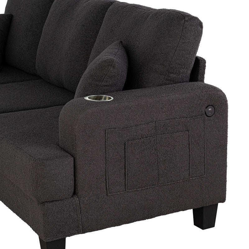 Cinderford Dark Gray Sofa & Loveseat - Ornate Home