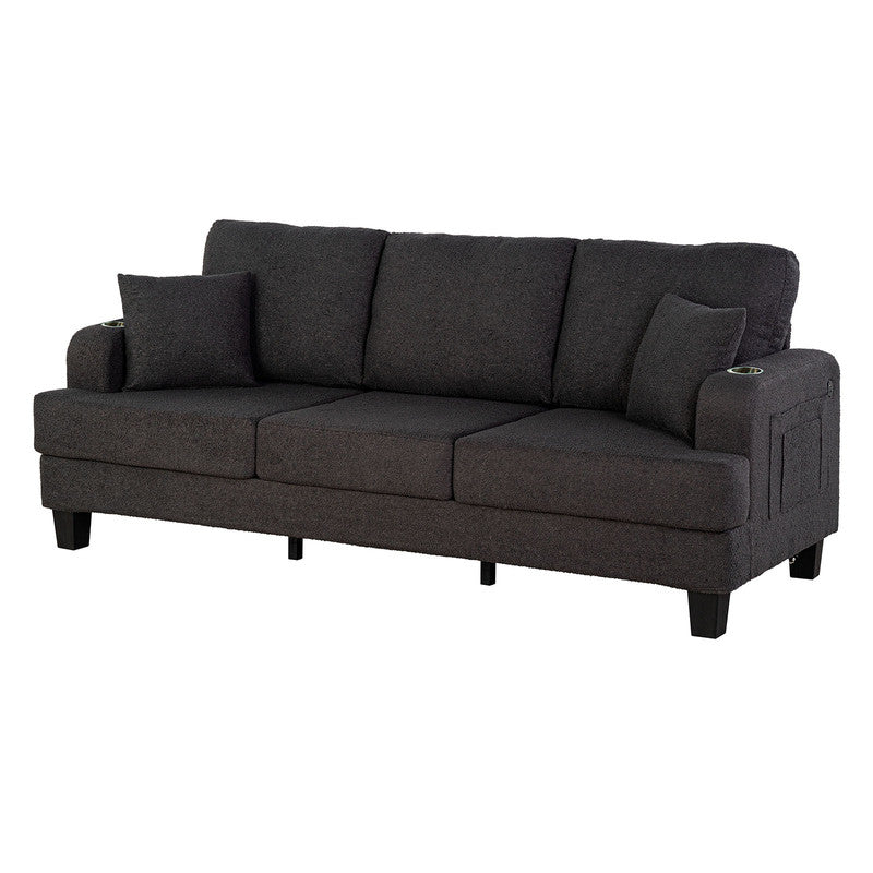 Cinderford Dark Gray Sofa & Loveseat - Ornate Home