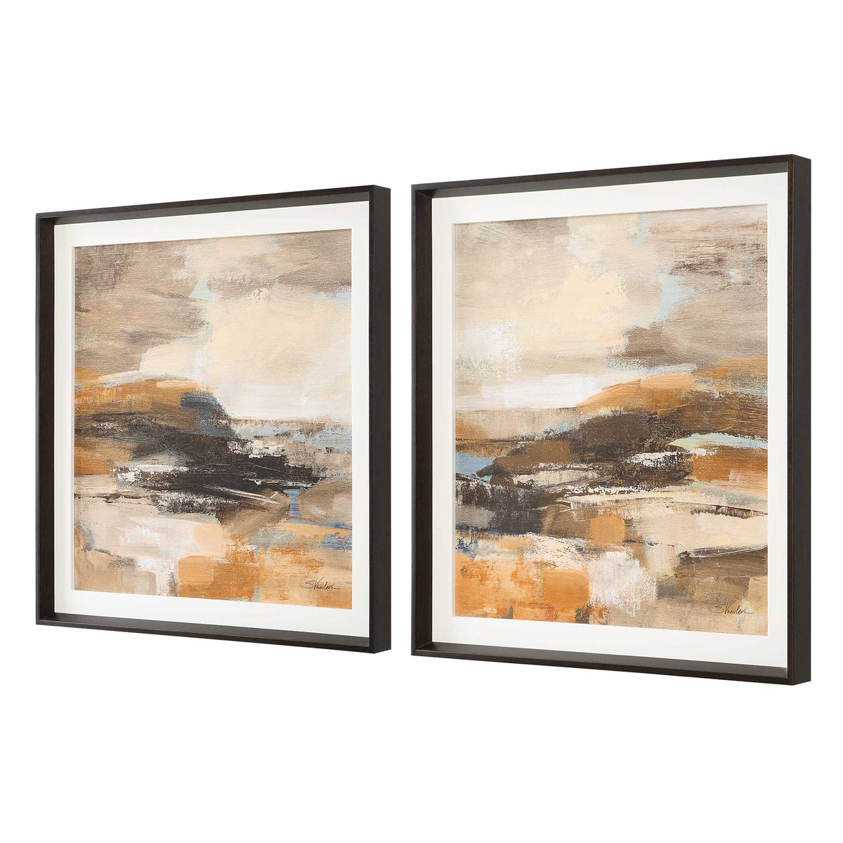 Cinnamon Shore Multicolor Framed Prints (Set of 2) - Ornate Home