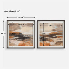 Cinnamon Shore Multicolor Framed Prints (Set of 2) - Ornate Home