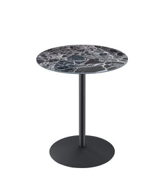Circa Black Marble 17.5"W End Table - Ornate Home