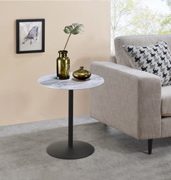 Circa Gray Marble 17.5"W End Table - Ornate Home