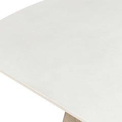 Circa White/Woodtone Concrete Outdoor Dining Table - Ornate Home