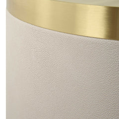 Circuit Brass/White Accent Table - Ornate Home