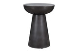 Circularity Black/Marble Round Chairside Table - Ornate Home