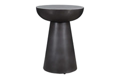 Circularity Black/Marble Round Chairside Table - Ornate Home