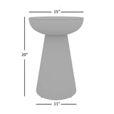 Circularity Black/Marble Round Chairside Table - Ornate Home