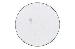 Circularity Black/Marble Round Chairside Table - Ornate Home