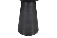 Circularity Black/Marble Round Chairside Table - Ornate Home