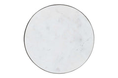 Circularity Black/Marble Round Cocktail Table - Ornate Home