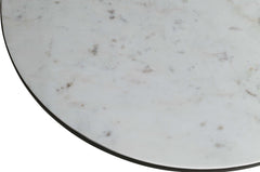 Circularity Black/Marble Round Cocktail Table - Ornate Home