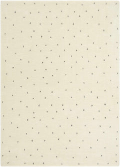 Cirila Dotted Ivory Washable Wool Rug - Ornate Home