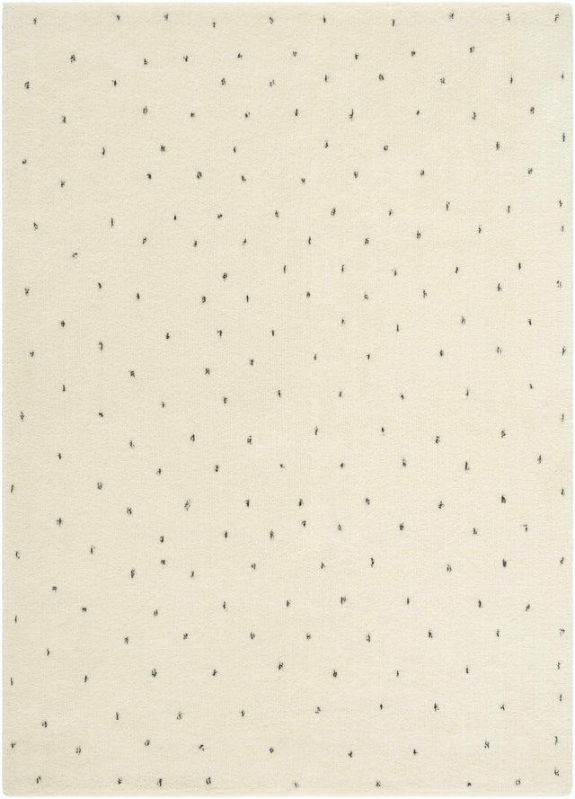 Cirila Dotted Ivory Washable Wool Rug - Ornate Home
