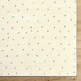 Cirila Dotted Ivory Washable Wool Rug - Ornate Home