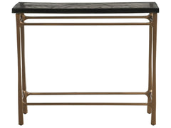 Cirrus Antique Brass/Cast Glass Console Table - Ornate Home