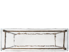 Cirrus Antique Brass/Cast Glass Console Table - Ornate Home