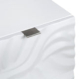 Cirrus White Three-Drawer Chest - Ornate Home