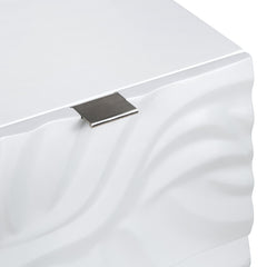 Cirrus White Three-Drawer Chest - Ornate Home
