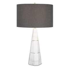 Citadel White Marble Table Lamp - Ornate Home