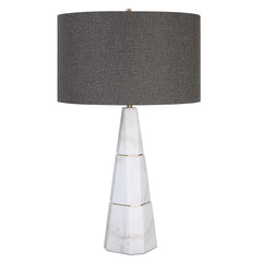 Citadel White Marble Table Lamp - Ornate Home