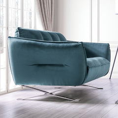 Civellutino Teal Loveseat - Ornate Home